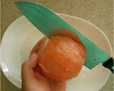 A picture of step 4 of Grapefruit and Avocado Wrapped In Cured Ham.