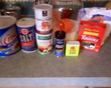 A picture of step 1 of sunshines applesauce coffee cake.