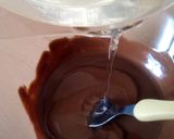 A picture of step 3 of Vickys 'Magic Shell' for Ice Cream, GF DF EF SF NF.