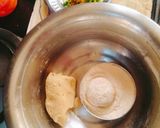 A picture of step 2 of GREEN GARLIC PARATHA (Sindhi style Hara lahsun paratha).