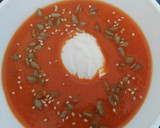 Foto del paso 9 de la receta: Crema de pimientos con queso y arándanos