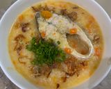 Hình bước làm 2 của món Cháo cá bí đỏ