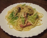 A picture of step 10 of Pasta with Spring Cabbage and Mushrooms.