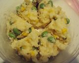 A picture of step 3 of Healthy Baked Edamame Corn Potato Cakes.