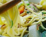 Hình bước làm 5 của món Mì hoành thánh sườn