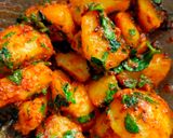 मेथी आलू मसाला (Methi aloo masala recipe in Hindi) रेसिपी चरण 2 फोटो