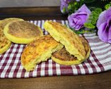 صورة لخطوة 6 من وصفة حرشة (خبز السميد المغربي) 🇲🇦 Harcha (Moroccan Semolina Bread