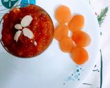 A picture of step 4 of Khubani Ka Meetha.