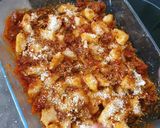A picture of step 13 of Vale's ragu and gnocchi.