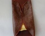 Foto langkah ke 4 dari resep Dadar Gulung Coklat isi Vla.