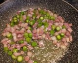 A picture of step 2 of Scamorza, pancetta and asparagus frittata, with crispy potatoes.