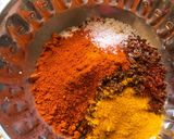 A picture of step 1 of Mango pickle Masala.