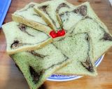 Foto langkah ke 9 dari resep Roti Tawar Pandan Pisang (sourdough).