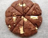 A picture of step 8 of Cocoa and Chocolate Scones with Pancake Mix.