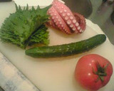 A picture of step 1 of Octopus and Cucumber Salad with Lemon Dressing.