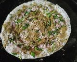 A picture of step 4 of Moringa powder onion dosa.