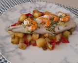 Foto del paso 6 de la receta: Lubina al ajillo con salteado de verduras
