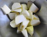 A picture of step 1 of Healthy Caramel Apple Cheesecake.