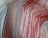 A picture of step 2 of Layered and Steamed Pork Belly with Aubergine and Cabbage with Miso Flavour.