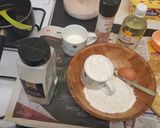A picture of step 1 of Baking powder mandazi.