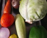 Colourful salad recipe step 1 photo