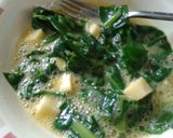 A picture of step 3 of Garden spinach omelette.