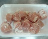A picture of step 1 of Easy Eggplant and Chicken Breast Steam Bake.