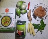 泰式綠咖哩雞的食譜步驟1照片