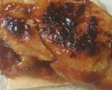 A picture of step 3 of BBQ Chicken.and bacon grilled cheese.