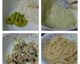 A picture of step 1 of Spaghetti with Sardine in Wasabi Mayonnaise.