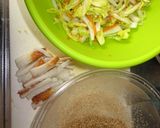 A picture of step 1 of Chinese Cabbage and Chikuwa Tossed in a Refreshing Sesame-Vinegar Dressing.