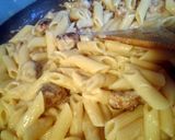 A picture of step 8 of Penne with Soup & Sausage Sauce.