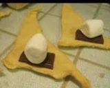 A picture of step 2 of Oven Baked S'mores.