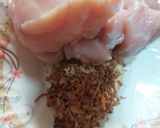 A picture of step 1 of Chicken nargisi kofta biryani.