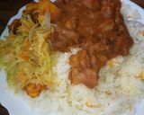 A picture of step 7 of Part 2 beef biryani.
