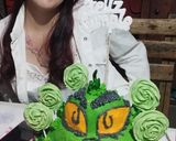 Foto del paso 4 de la receta: Torta de Grinch para Luna!!