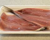 A picture of step 1 of Grilled Sardines with Umeboshi, Ginger, Miso, and Sesame.