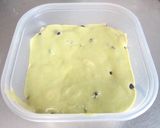 A picture of step 6 of Two-Colored Matcha Adzuki Bean Steamed Cake made with a Hand Mixer.