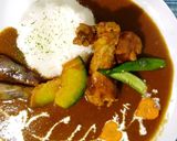 A picture of step 16 of Swoon! Bone-in Chicken and Summer Vegetable Curry.