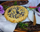 عکس مرحله 20 از دستور گلت چیز کیک بلوبری💙 Blueberry Cheesecake Galette