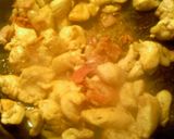 A picture of step 2 of asparagus veggie chicken pasta.