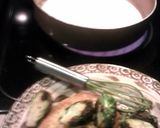 A picture of step 4 of Sauteed pork and brussels sprouts in cream sauce.