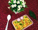 A picture of step 4 of Vegetable POHA.