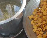 A picture of step 2 of Dal dhokli.
