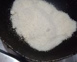 A picture of step 1 of Coconut laddu.