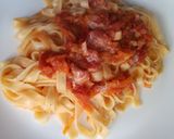 Foto del paso 4 de la receta: Fideos con salsa rosa
