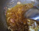 A picture of step 3 of Onion fried Rice.
