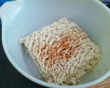A picture of step 1 of 8 minute spicy Ramen.
