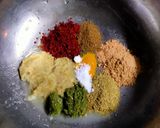 A picture of step 1 of Dragon Chicken.