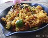 A picture of step 4 of Tava pulav.